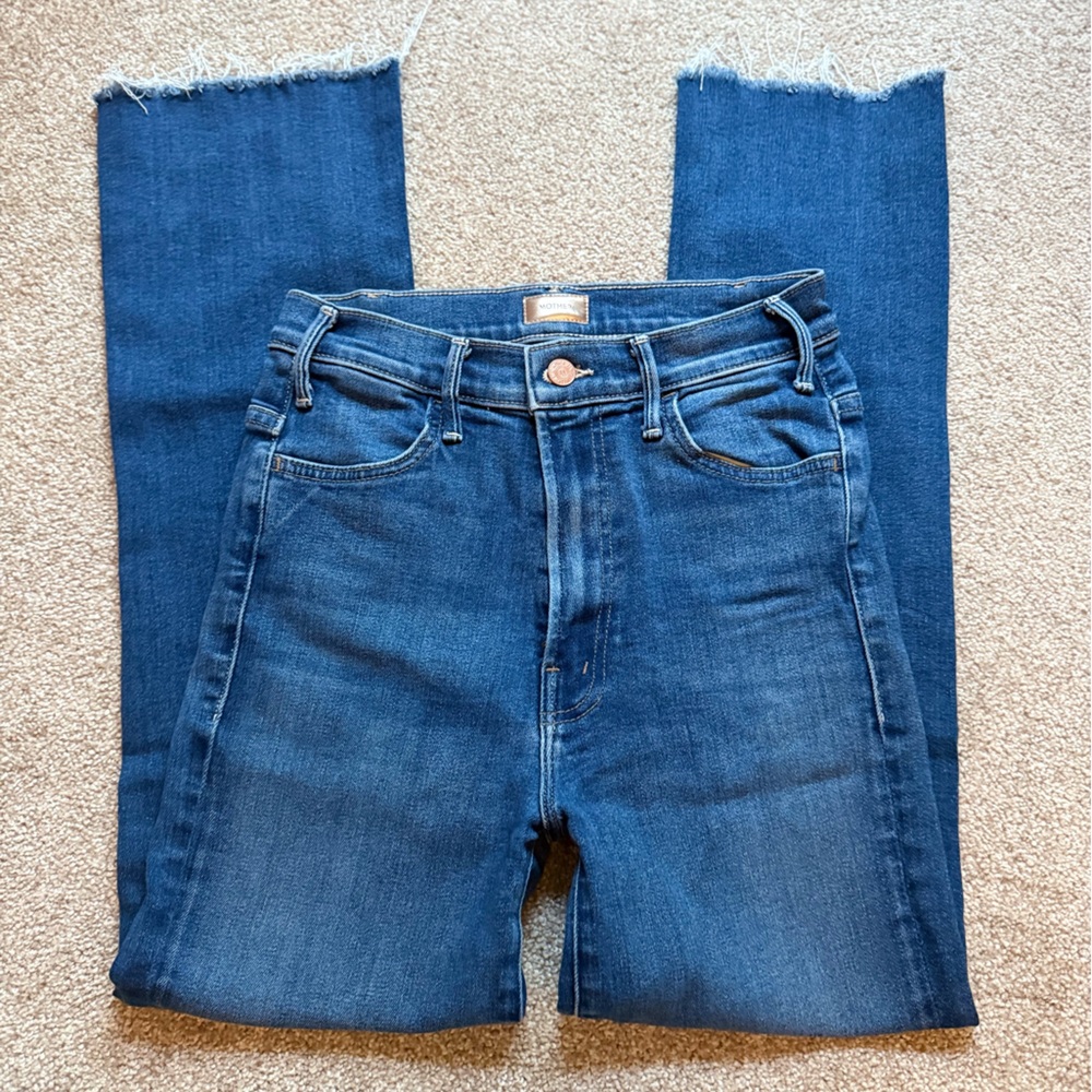 MOTHER Women's Hustler Ankle Fray Jeans Size 27